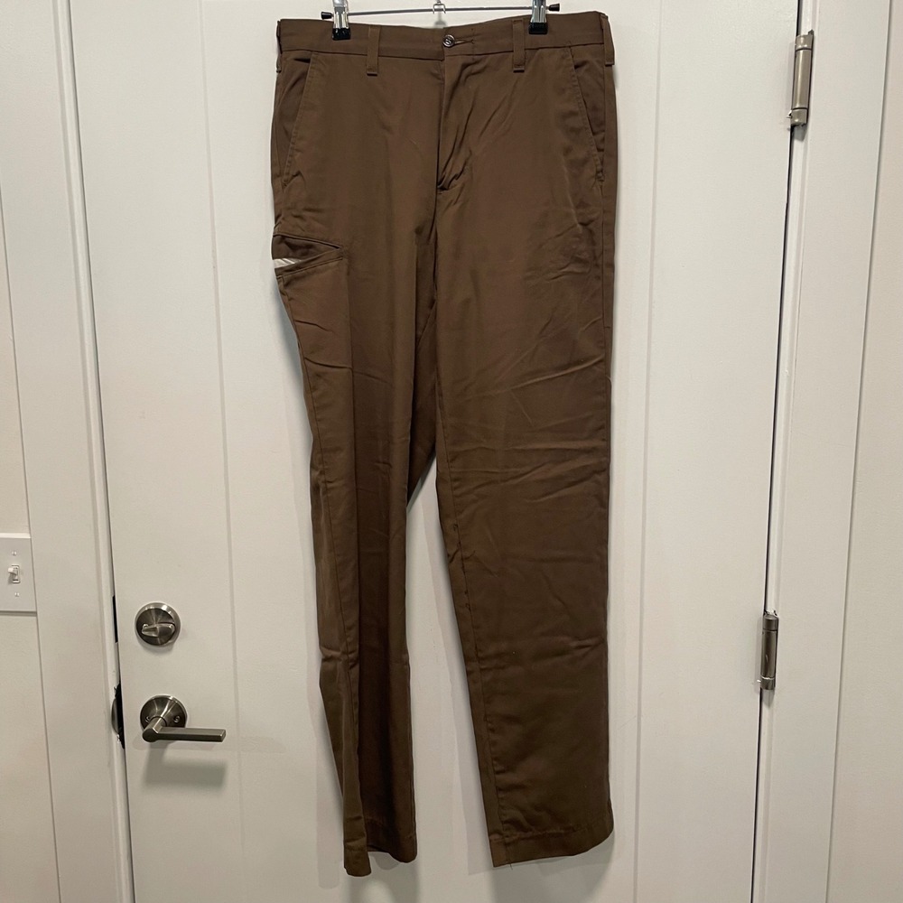 WearGuard UPS Mens Brown Uniform Work Pants Straight Leg 32x34 L203743 UPBR